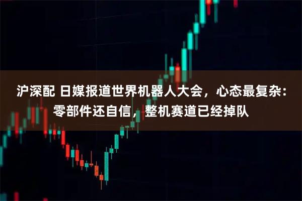 沪深配 日媒报道世界机器人大会,心态最复杂:零部件还自信,整机赛道已经掉队